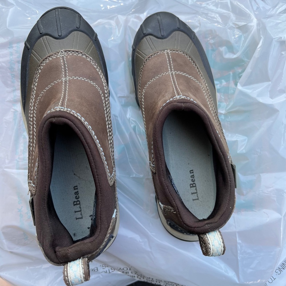 LL Bean Tek 2.5 Waterproof Hiking Shoes Womens 6.5 Brown Suede 0GSW9 04